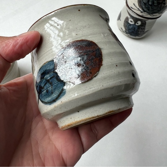 Set of 4 Vintage Owl Cups - Picture 5 of 13